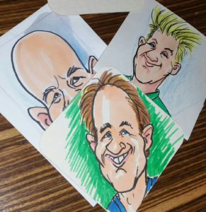 Karikaturen op bierviltjes