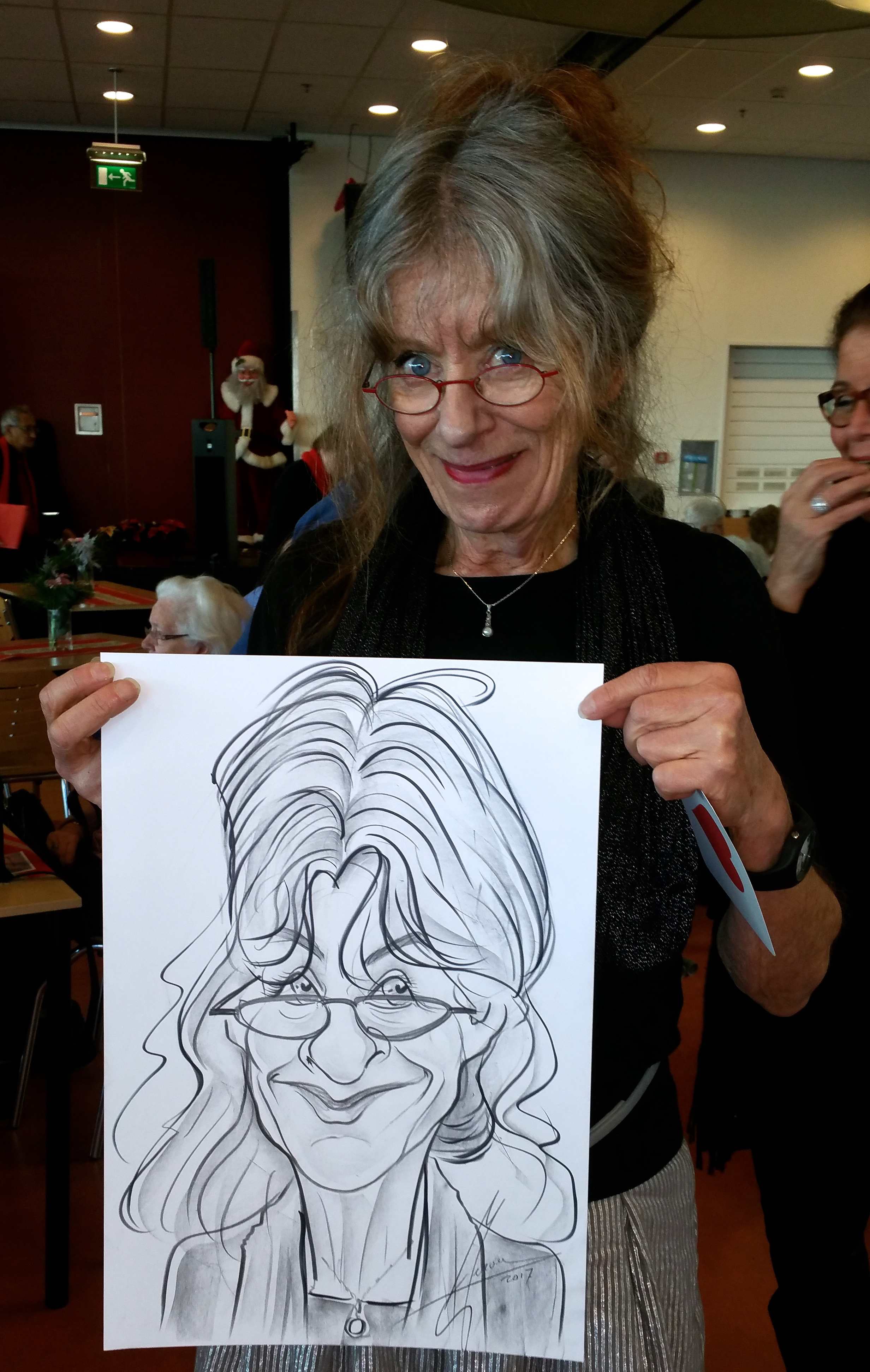 Karikatuur op papier