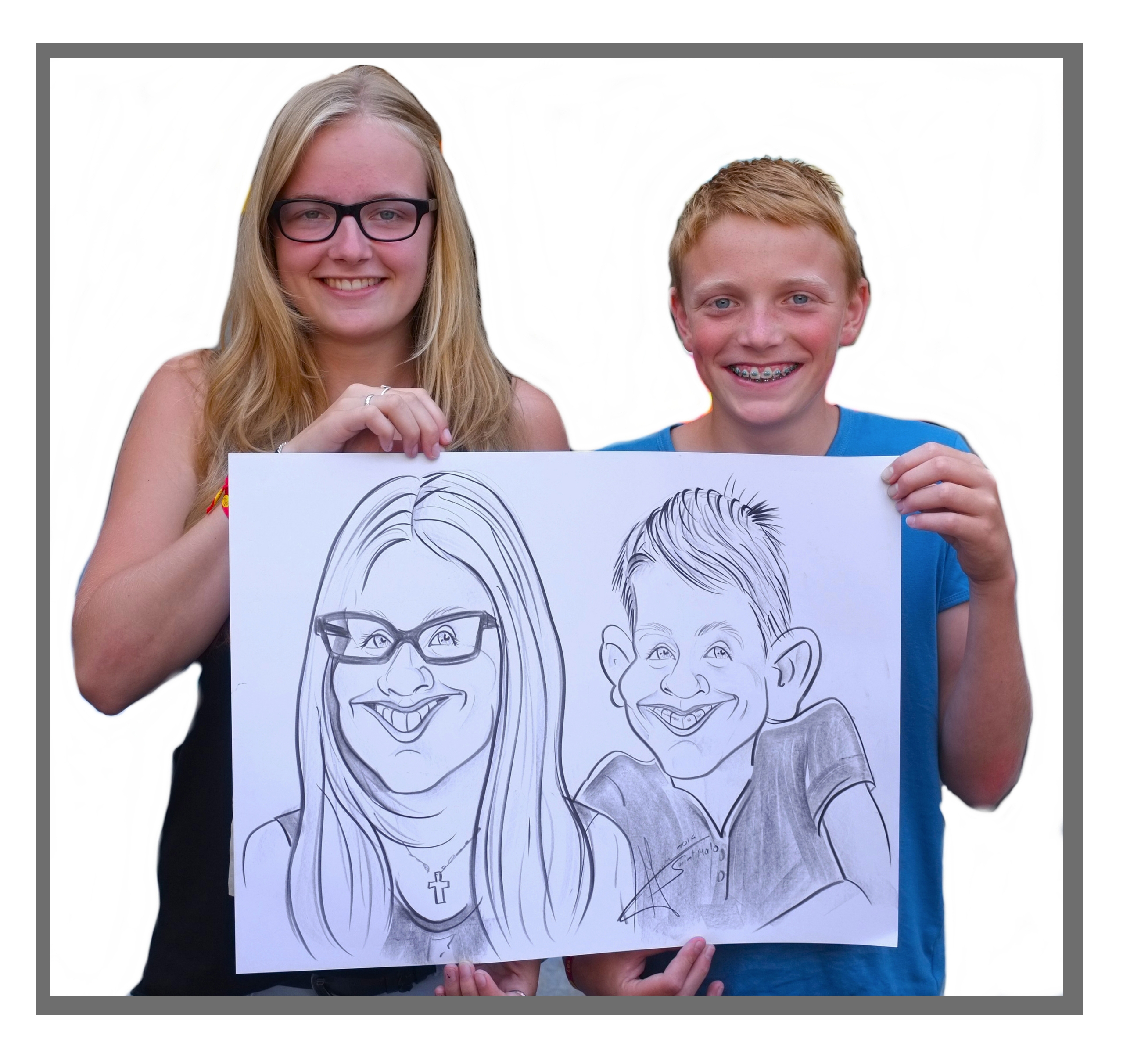 Duo karikatuur