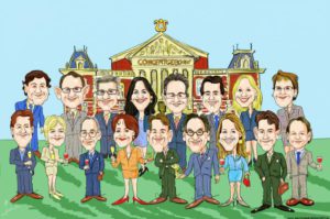 Karikaturen van foto's