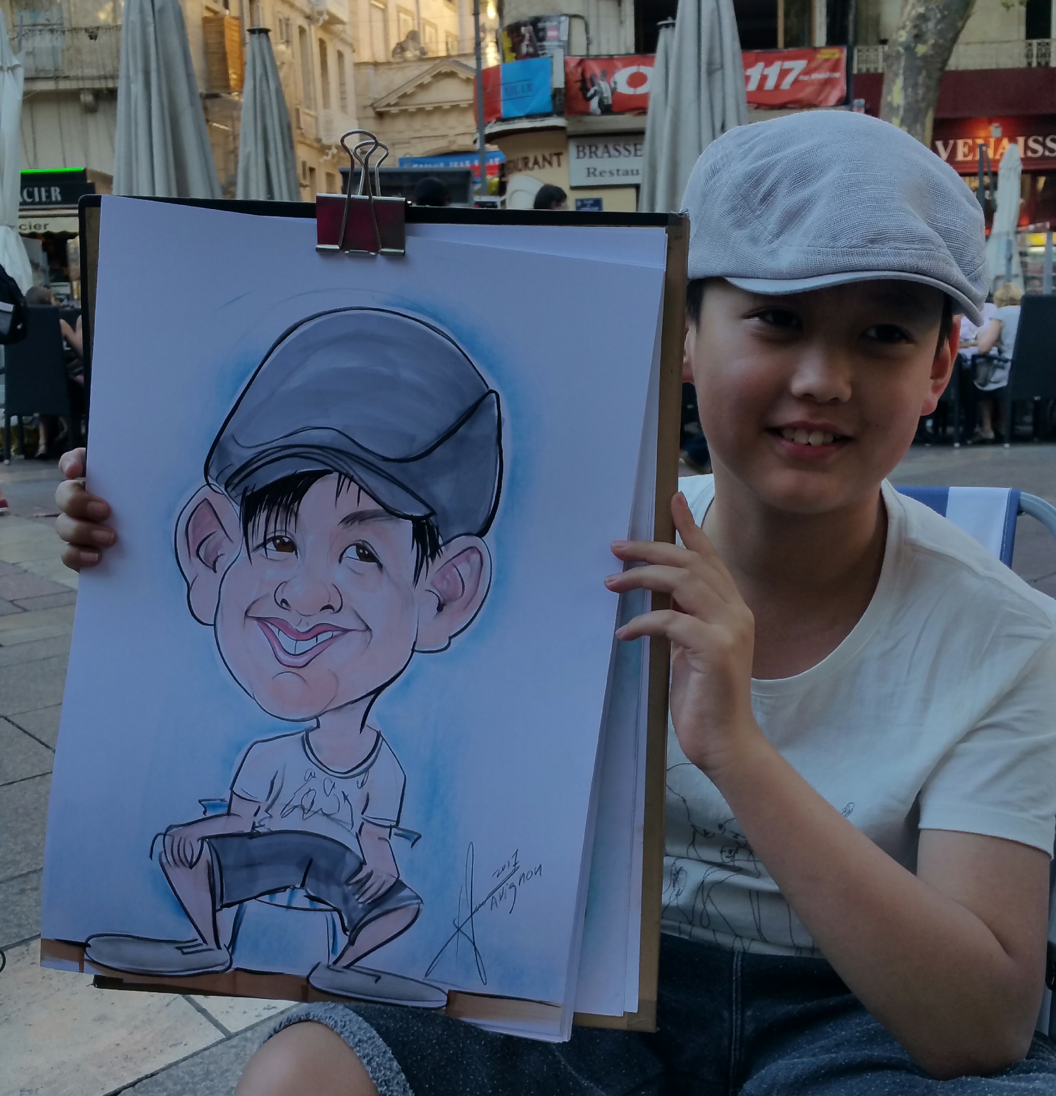 Karikatuur in kleur