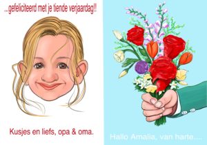 wenskaart, felicitatie, bloemen