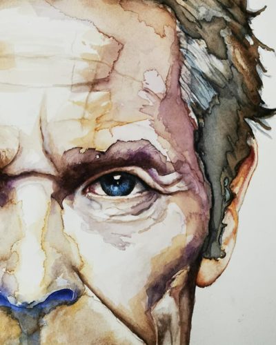 Watercolor Willem Dafoe