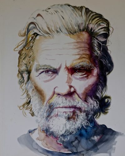 portret in aquarelverf