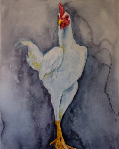 portret in aquarelverf
