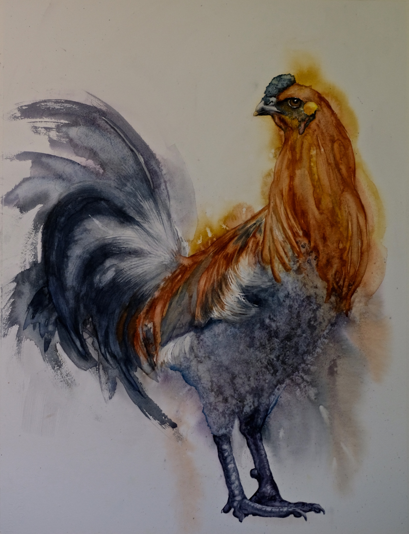 portret in aquarelverf