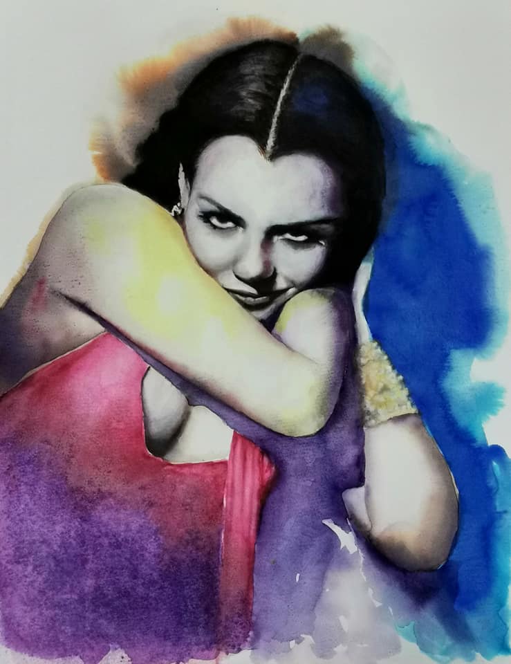 Aquarel portret