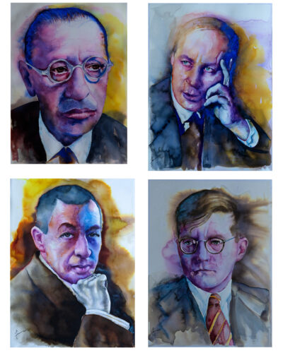 Portraits in watercolor