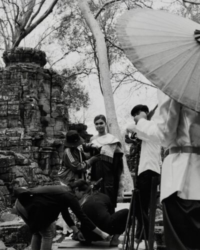 Analogue black and white photography by Jeroen Busschers, Northern Cambodia