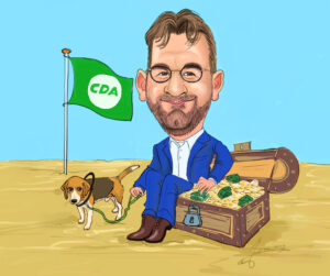 Digitale karikatuur vanaf foto als cadeau - door sneltekenaar Jeroen Busschers - foto5