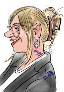 Digitale karikatuurtekening van een lachend persoon4
