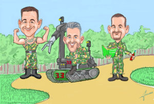 Digitale karikatuur vanaf foto als cadeau - door sneltekenaar Jeroen Busschers - foto1